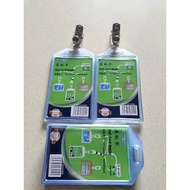 Card Holder Rubber ID Card Case Double-Sided Jelly ID Case/ ID Holder