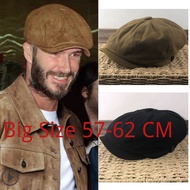 Com Hats Wool Fashion Newsboy Hats for Women Winter Warm Beret Plus Size 57-62 Cm