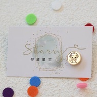 口罩香氛扣-微笑猴Smile Monkey-金-香氛釦