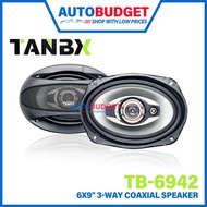 6x9inch 3-Way Speaker 1000Watts TANBX TB-6942 6x9" Car Speaker Kereta Bonet 6x9inci Speaker Bujur