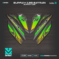 UV TRANSPARENT STRIPING SUPRA X 125 BATMAN MOTIF IP41 WAVE 125 BETMEN STICKER SIMPLE GRAPHICBENING