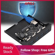 apill ASHATA USB Front Panel PCI-E to 4xUSB3.0 for Chip Floppy Bay Adapter Expansion Riser Card  USB