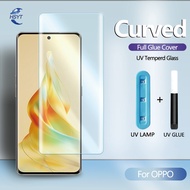 UV Tempered Glass For OPPO A1 Reno 12 11 10 9 8T 6 3 Find X8 X5 X3 Realme 13 12 11 10 P2 Pro Pro+ 5G