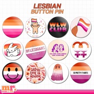 LESBIAN BUTTON PRIDE LOVE WINS LGBTQIA BUTTON PIN BADGE