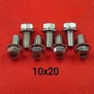 Baut Probolt 10x20 drat 14 model 2kunci hexagon stainless original HENG Thailand