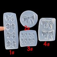 Mirror Variety Bowknot Silicone Mold Crystal Epoxy Handmade DIY Table Decoration Accessories Decoration ab Glue Jewelry
