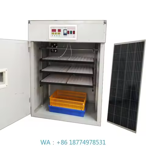 wer Panel and Battery Farm UsingDigital Automatic 500 Chicken Egg Incubator With Solar Po