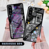 Softcase Glass Samsung A54 [21] Softcase Glass Aesthetic Samsung A54 - Glossy Silicone Samsung A54 -