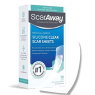 ScarAway Medical Grade Clear Silicone Scar Sheets