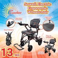 Sowell Electric Ergonomic Wheelchair - Lightweight & Compact ( HE701-3 ) Kerusi Roda Elektrik