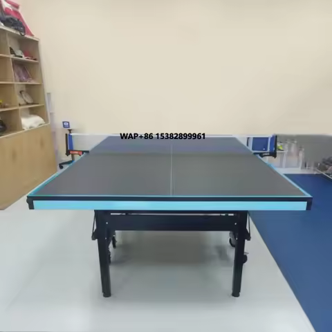 Factory Supply Training Exercise Table Tennis Table Standard Size Foldable 25mm MDF Indoor Pingpong 