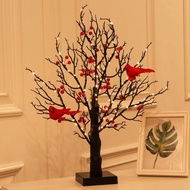 Little Red Bird Tree Light Christmas Spring Festival Red Fruit Decoration Light led Lantern Christma