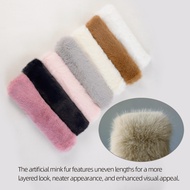 New winter Artificial mink down furry bag Handles sraps Cover fur Fastener Artificial  marten rabbit