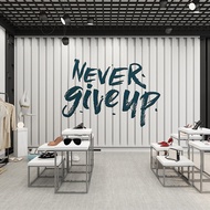 Street Wear Clothing Store Studio Wallpaper Tin Container Gym Influencer Men's Live Stream Backgroun