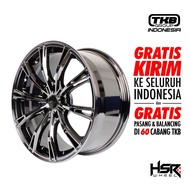 SPECIAL PROMO BIG SALE 65% Velg Mobil Ring 18 HSR TAKIKAWA 10453 - PCD H5X1143 ET35 BLACK CHROME