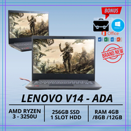 PROMO LAPTOP LENOVO V14 - ADA - AMD RYZEN 3 - RAM 4GB / 8GB / 12GB - SSD 256GB - 14" HD - GARANSI 1 TAHUN - FREE INSTAL WINDOWS