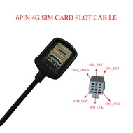 6 Pin 8PIN 20p 4G Sim Card Slot Cable Adapter for Car Radio Android Multimedia GPS Navigtion Sim Card Slot Adapter for Android Radio Multimedia Gps 4G Cable Connector