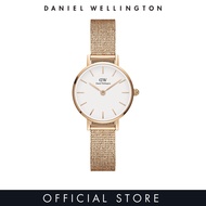 [2 Years Warranty] Daniel Wellington Petite Pressed Melrose 24mm Rose gold with White dial - DW watc