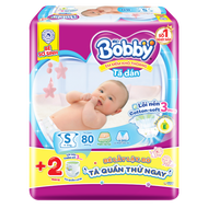 [CỘNG MIẾNG] Miếng lót sơ sinh Bobby Newborn NB1-108/NB1-64/NB2-60 - Tã Dán Sơ Sinh Bobby NB70/S80/M