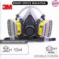 3M 6200 + 3M 6003 HALF FACEPIECE REUSABLE RESPIRATOR + CARTRIDGE ORGANIC VAPOR/ACID GAS