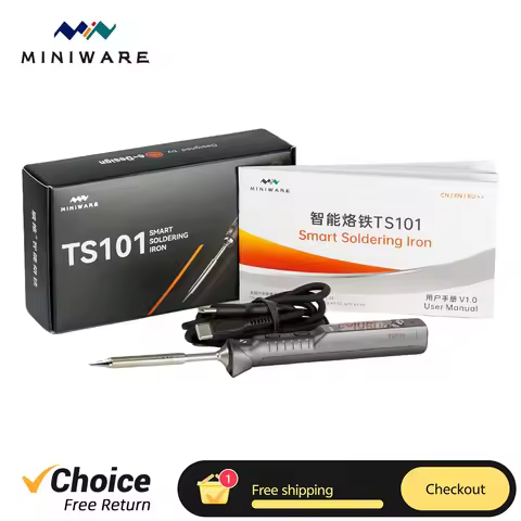 Original MINIWARE TS101 Soldering Iron Portable Adjustable Temperature Digital Solder Station Tip TS