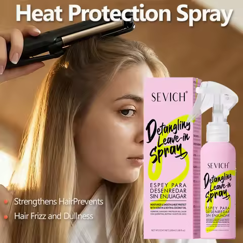 Heat Protection Spray Thermal Protection Serum Moisturizing Hair Protect Heat Damage Conditioner Wom