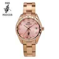 Paris Polo Club นาฬิกาข้อมือผู้หญิง สายสแตนเลส รุ่น PPC-230714