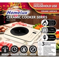 Mk.wares HOMELUX Digital Infrared Cooker Ceramic Surface HCC Series HCC-239 Dapur Electric Infrared