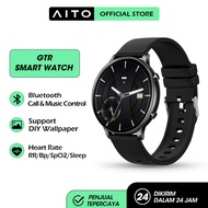 AITO × Aolon Jam Tangan Smartwatch Asli GTR Sentuh Penuh IP67 Tahan Air Pemantauan Detak Jantung Keb