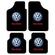 4 cái thảm lót ô tô xe thảm không mùi chống trượt thảm lót ô tô S cho Volkswagen VW Polo Jetta Golf