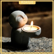 [Kokiya] Buddha Statue Candlestick Resin Figurine Candle Stand Tealight Candleholder