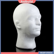 redbuild|  Male Mannequin Head Foam Wig Stand Manikin Head Wig Cap Holder for Store Salon Home