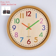 [Meimeier] Living Room Creative Wall Clock Quartz Clock 40cm Classroom Children's Wall Clock Unique Wall Clock Clock