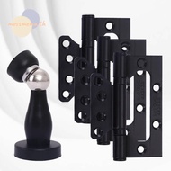 MOSSMEMA Stainless Steel Hinge, Small 304 Stainless Steel Door Stopper Hinge Set,  3+1 Set 4 Inches 