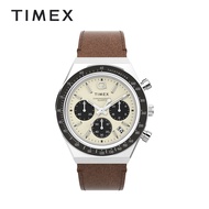 Timex Q Timex Brown Leather Digital Watch For Men TW2V42800