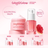 [Shopee Exclusive] Glad2Glow Brightening Set Aha Bha Pha Niacinamide Facial Cream Glowing Even Skin 