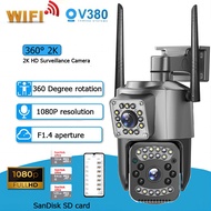 V380 CCTV Camera 1080P Dual Lens Smart Security Camera 360 Degree Panoramic Night Vision IP Camera