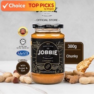 JOBBIE Chunky Classic Peanut Butter 380g – 100% Natural, No Added Oil