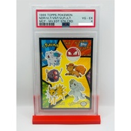 Pokemon TCG: PSA 4 1999 Topps Pokemon NDR/VLT/VNT/VLP/JLT. MCP - Movie Edition Sticker Card