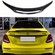 for Mercedes Benz E Class W213 E200 E300 E400 E550  2017-2020 Carbon Fiber Car Spoiler Black Color S