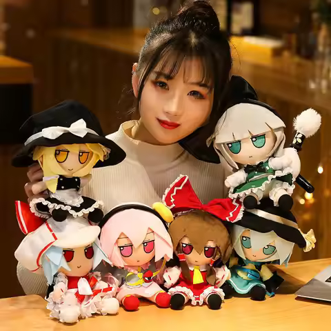 20cm Touhou Project Hakurei Reimu Kirisame Cirno Fumo Flandre Scarlet Anime Peripheral Plush Toys Ja