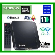 Tanix W2 Smart Tv Box Android 11 4k With Bt5.0 Av1 Amlogic S905w2 Media Player 16g/32g/64g 2.4g&5g D
