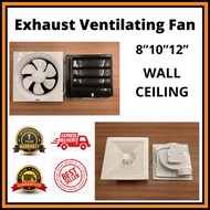 VEKOCY Brand EXHAUST VENTILATING FAN Wall Mounted Ceiling Exhaust Fan 6" 8" 10" 12" [1 YEAR WARRANTY
