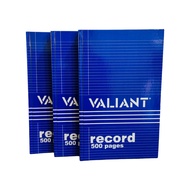 Valiant Record Book 500, 300 Pages Log Book