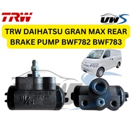 TRW DAIHATSU GRAN MAX REAR BRAKE PUMP BWF782 BWF783
