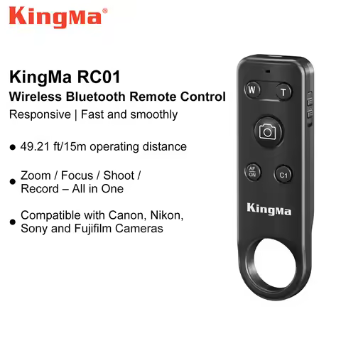 KingMa Wireless Bluetooth Remote Control for Sony ZV-E1 ZV-E10 ZV-1 FX30 A7R V A7M4 A7IV A7III A7 IV