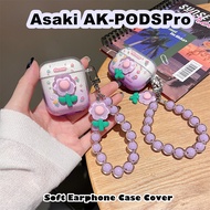 【Fast Shipment】For Asaki AK-PODSPro Case Casing Soft Silicone Earphone Case DIY Colorful flowers