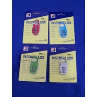 JJ brand number padlock, 3-Digit suitcase, combination number lock - Lightbiru