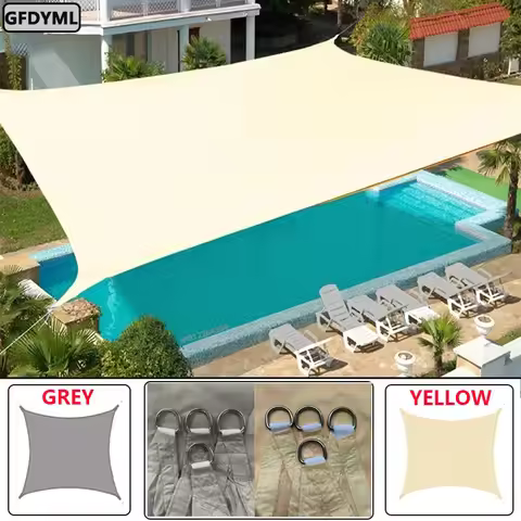 3x5m3x6m4x5m Waterproof Sunshade 300D Shade Protection Shade Sail Awning Camping Shade Cloth Large O