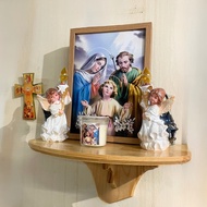(Ready Stock Malaysia) G to G Christian Catholic Homes Gift - Wooden Hand Carved Altar Shelf (40cm)